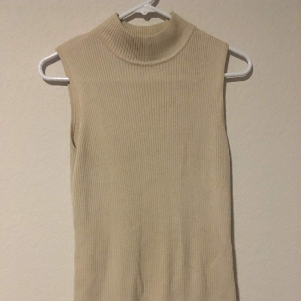 Beige turtleneck